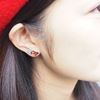 圖片 925純銀琺瑯耳環
